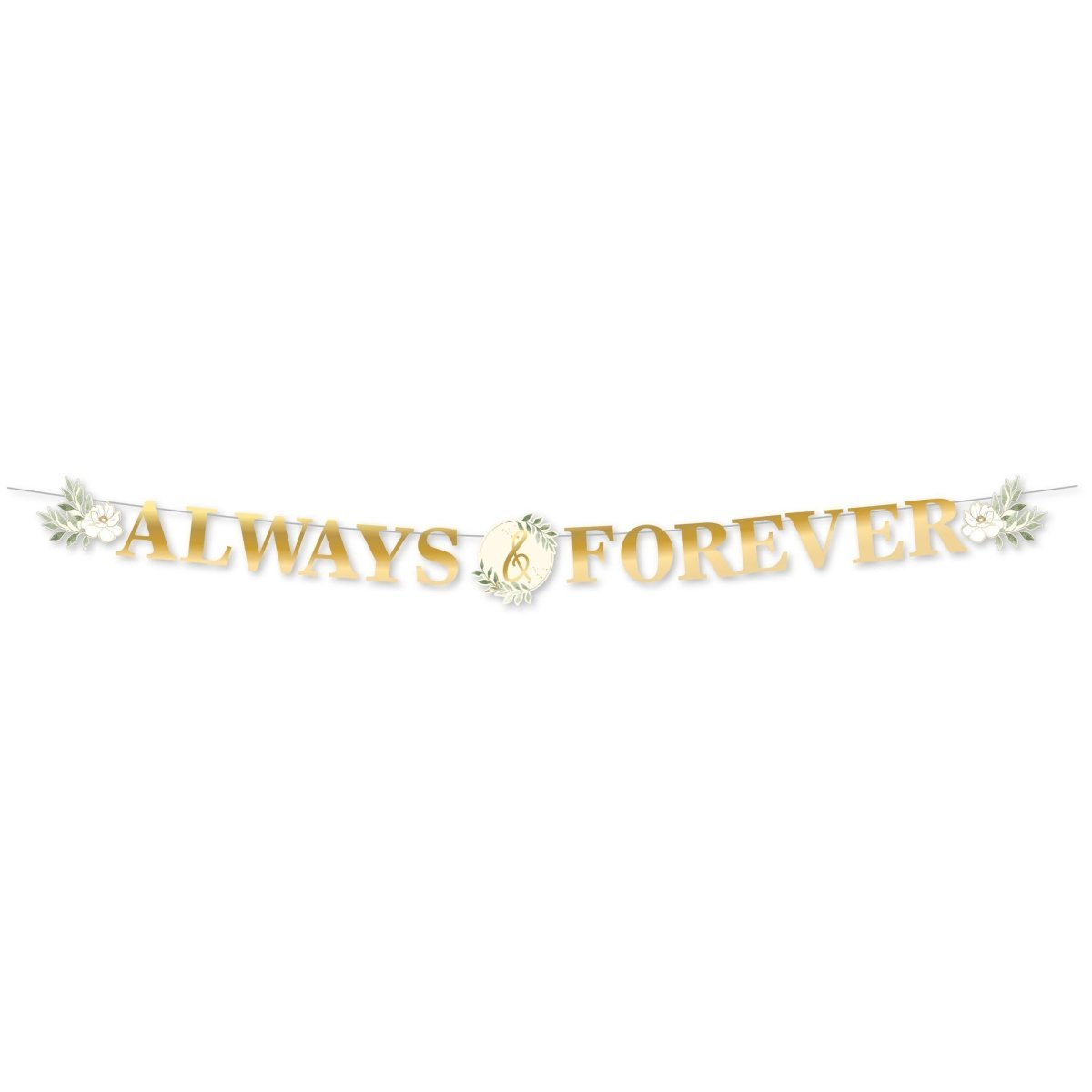 Love Always Party 'Always & Forever' Letter Banner | Party Expert