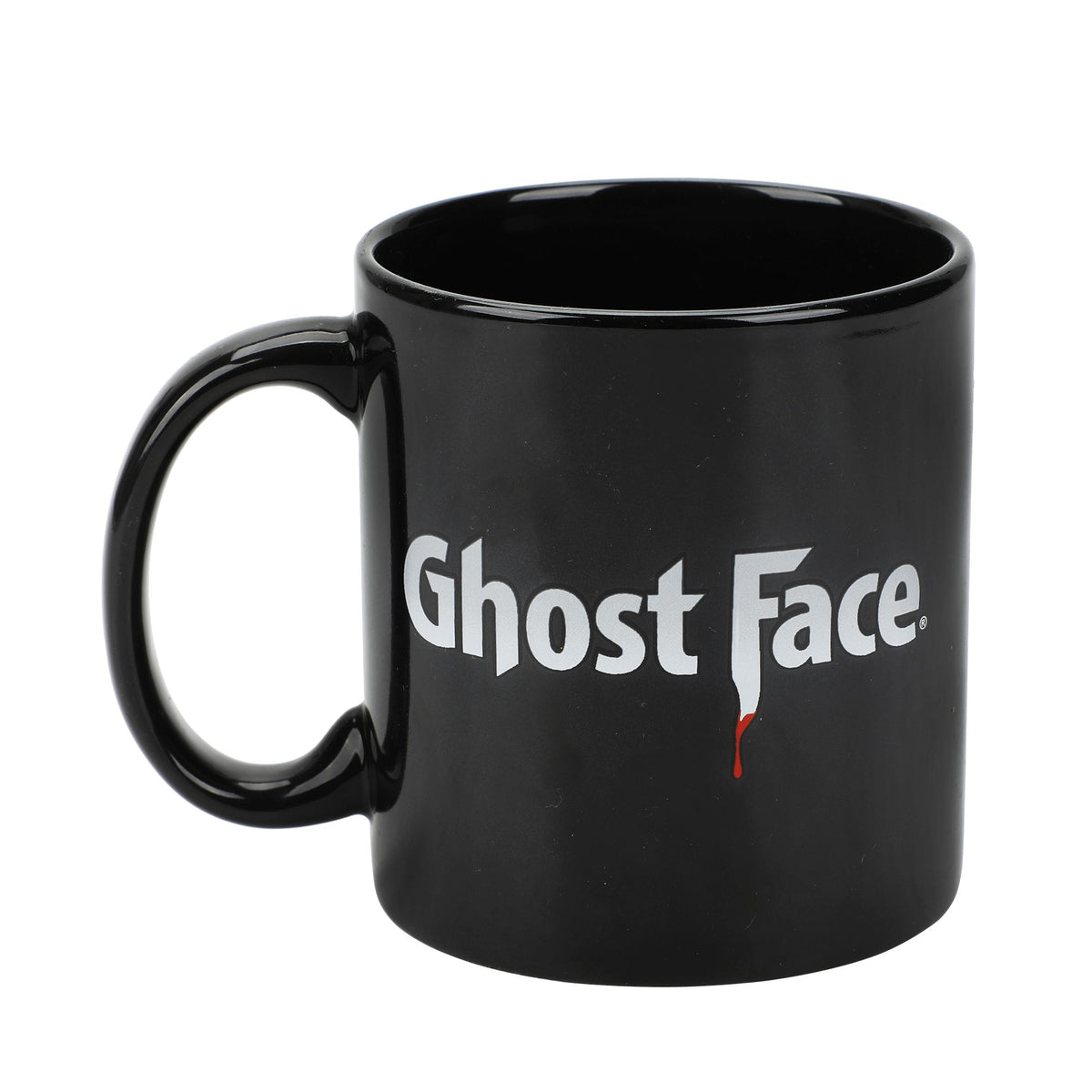 Ghost Face Black Mug With Logo, Scream, 16 Oz, 1 Count