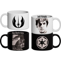Luke Skywalker & Darth Vader Stackable Ceramic Mug 12 Oz. 2/Pkg