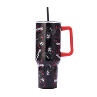Ghost Face Blood Splatter Stainless Steel Tumbler, Scream, 40 Oz, 1 Count