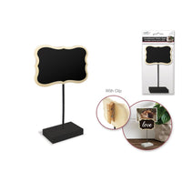 Natural Chalkboard Table Sign with Clip, 1 Count