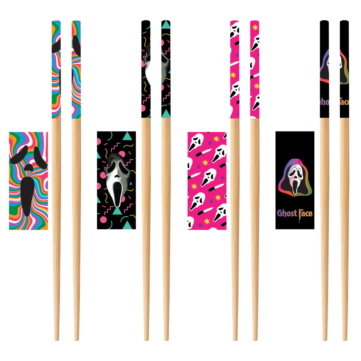Ghost Face Chopsticks, Scream, 4 Count