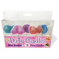 Mini Boobie Candles, 5 Count
