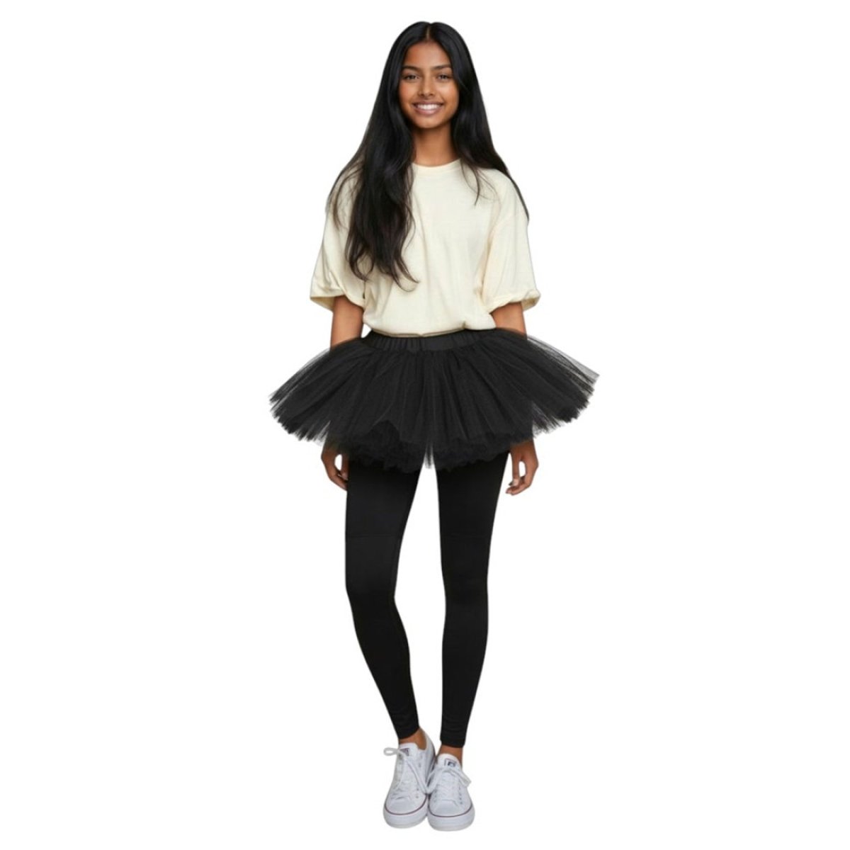 Black Footless Tights for Kids