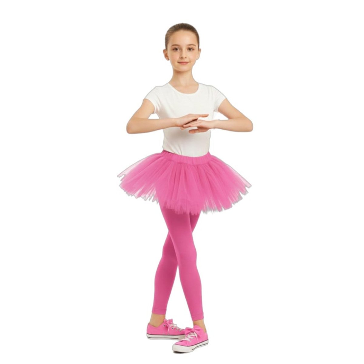 Pink Footless Tights for Kids