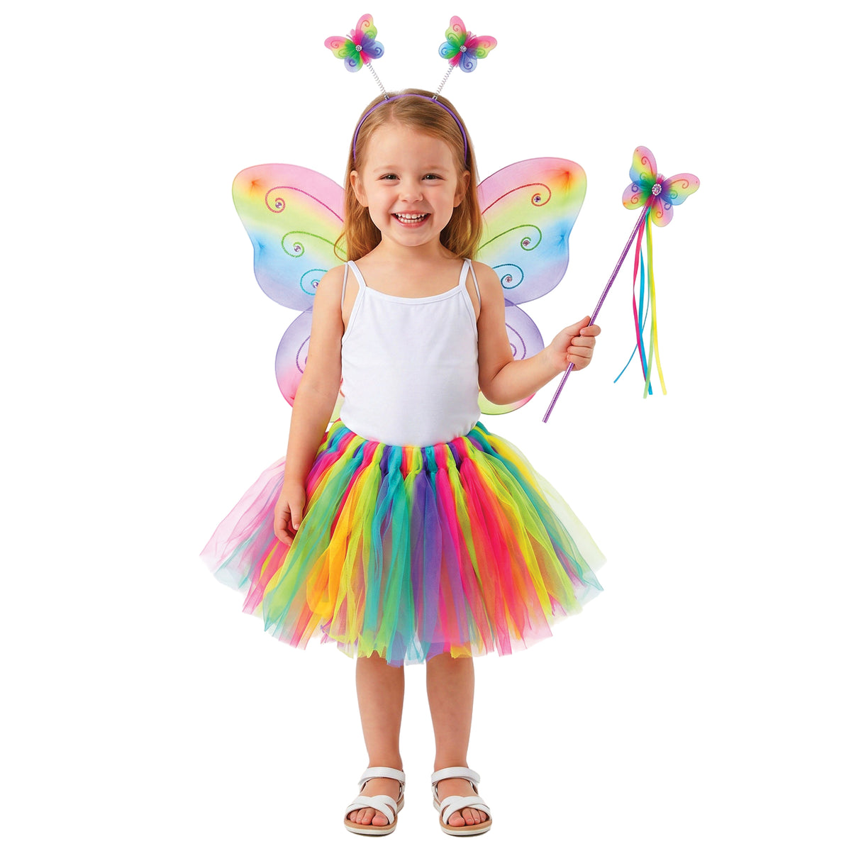 Rainbow Fairy Costume Kit for Girls, Assortment, 1 Count