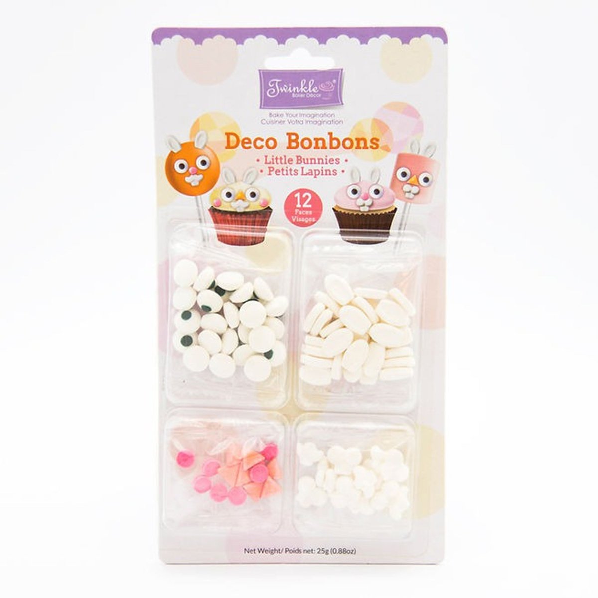Bonbons décoratifs de Pâques Petits Lapins, 25g, 1 unité