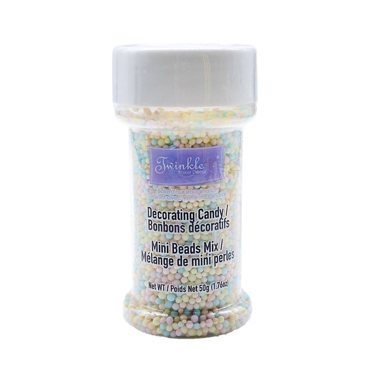 Mélange de mini perles décoratives en bonbon pastel de Pâques, 30g