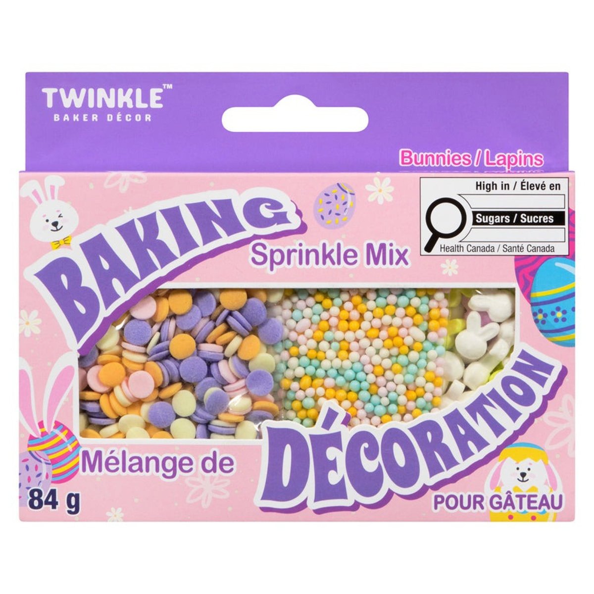 Mélange de décorations de Pâques, 84g, 1 unité