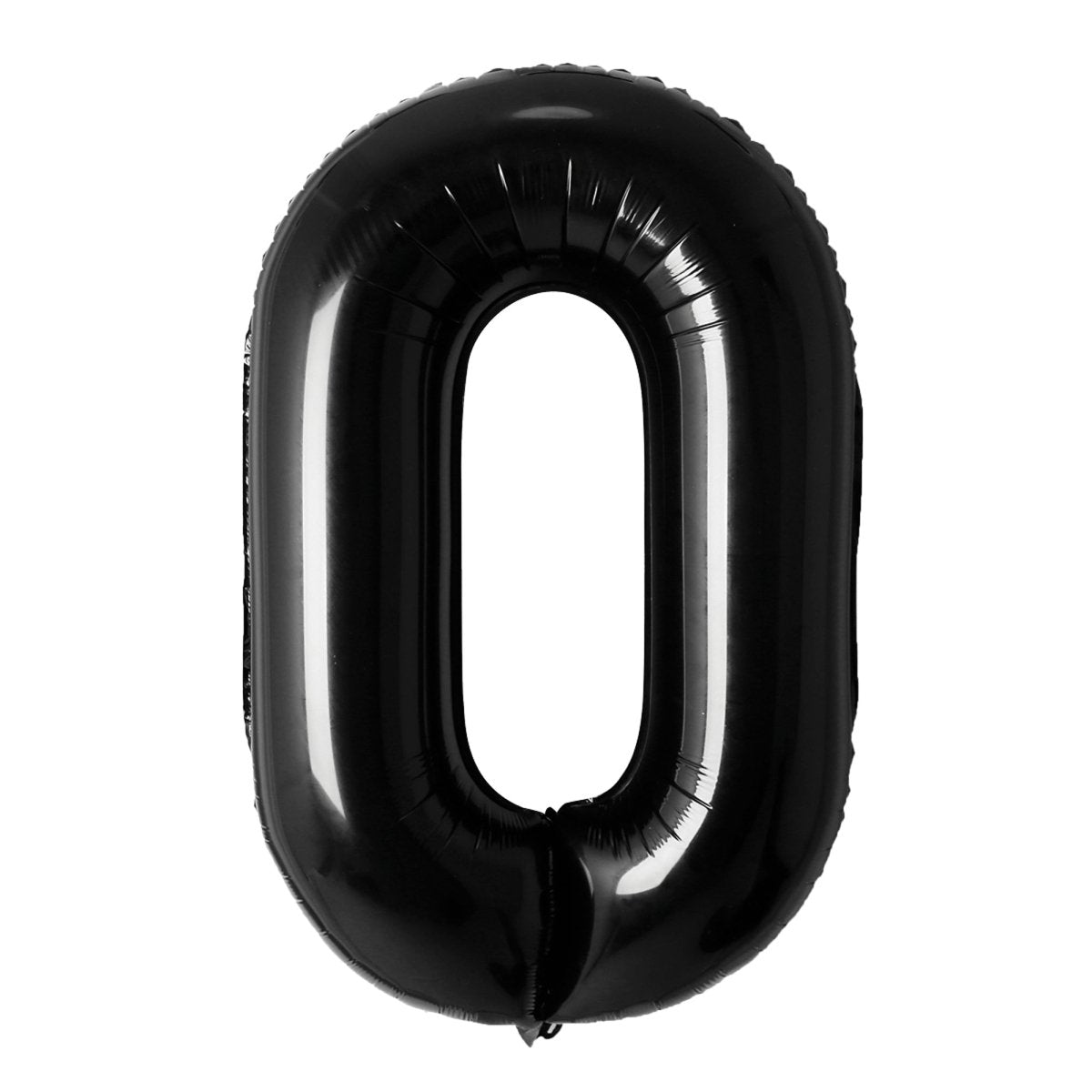 Ballon mylar numéro 0 noir, 26 pouces, 1 unité