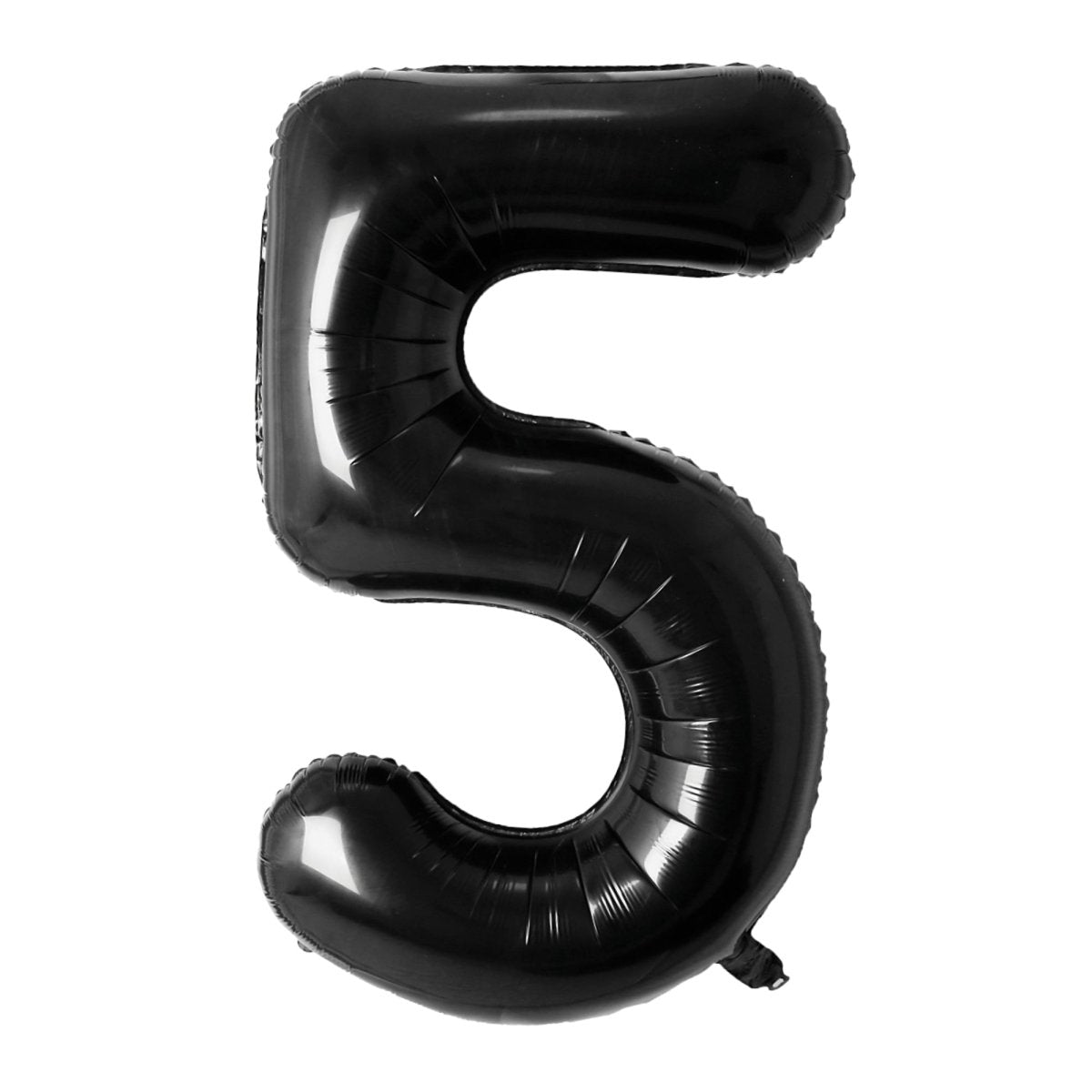 Ballon mylar numéro 5 noir, 26 pouces, 1 unité