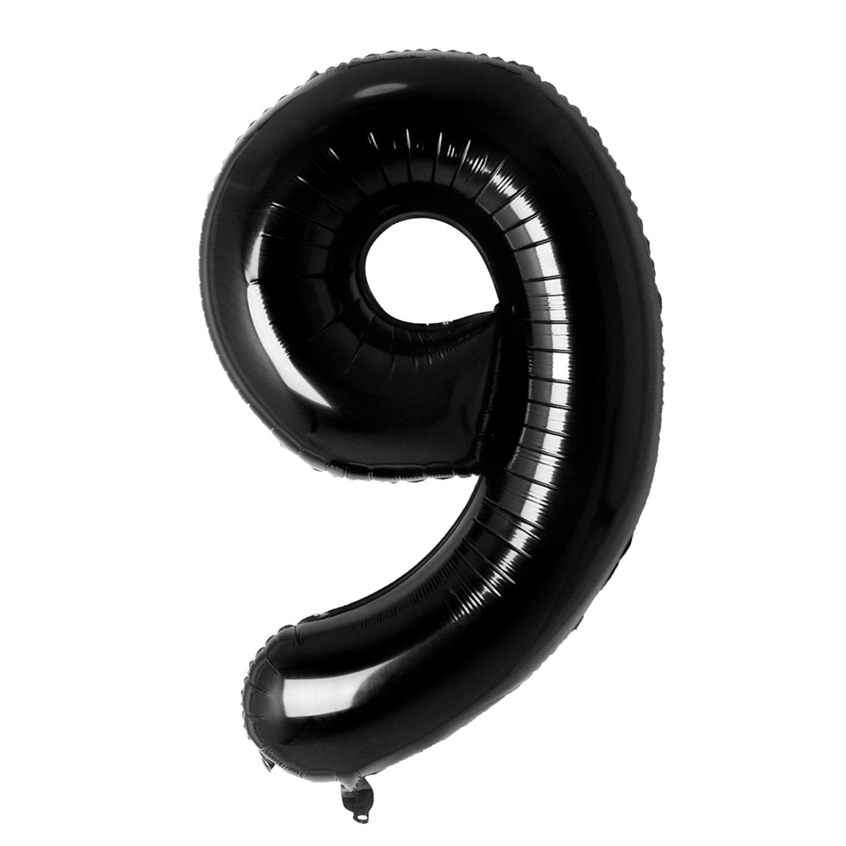 Ballon mylar numéro 9 noir, 26 pouces, 1 unité
