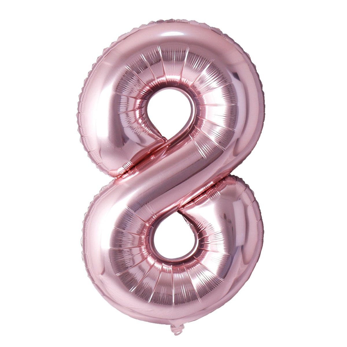 Ballon mylar numéro 8 doré rose, 26 pouces, 1 unité