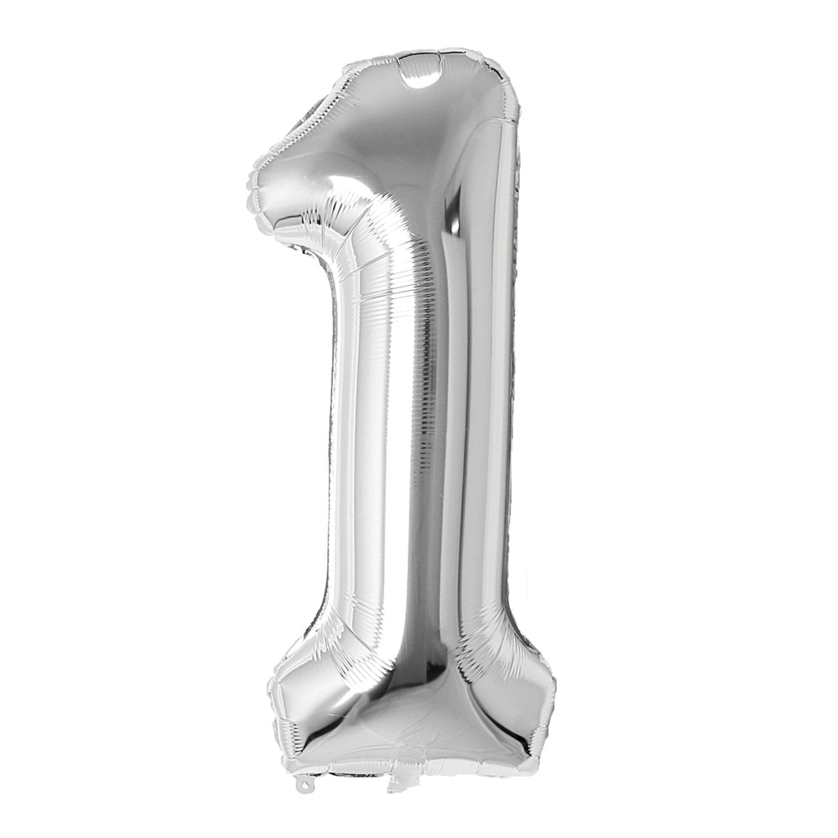 Ballon mylar numéro 1 argenté, 26 pouces, 1 unité