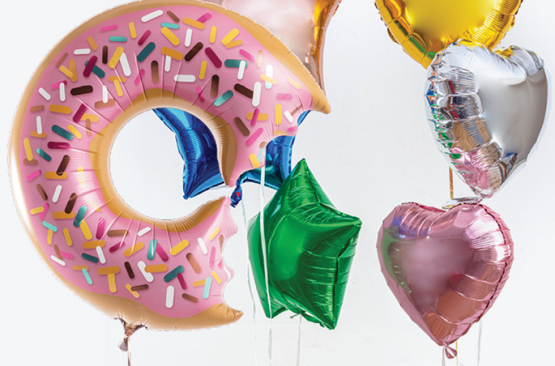 Ballon Hélium Cœur Bleu - Jour de Fête - Saint-Valentin - Événements