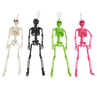 Plastic Posable Hanging Skeleton Decor, 14 Inches, Assortment, 1 Count