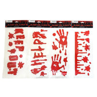 3D Blood Drips Window Decoration, Assortment, 1 Count