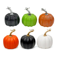 Matte and Crackle Halloween Pumpkin, Assortment, 1 Count