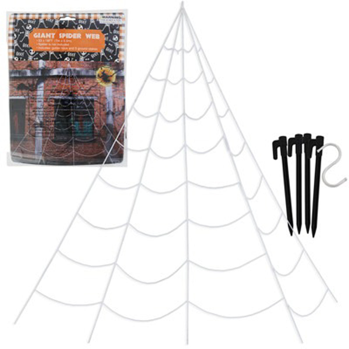 Giant Outdoor Spider Web, 276 x 216 Inches, 1 Count