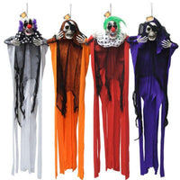 Hanging Skeleton Clown or Pirate, 38 Inches, Assortment, 1 Count