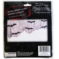 Creepy Cloth with 6 Bats, 30 x 90 Inches, 1 Count