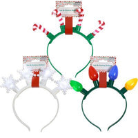 Christmas Plastic Headband, Assortment, 1 Count