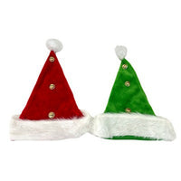 Santa Hat with Jingle Bell, 12 Inches, Assortment, 1 Count