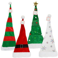 Long Christmas Hat for Adults, 12 Inches, Assortment, 1 Count