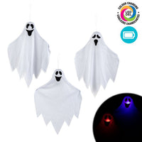 Hanging Light-Up Ghost, Halloween Decoration, Assortment, 1 Count