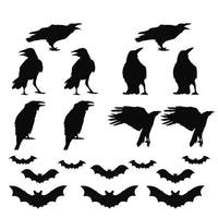 Felt Silhouette Cutouts, Halloween Decoration, Assortment, 10 Count