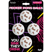 Pecker Beer Pong Balls, 4 Count