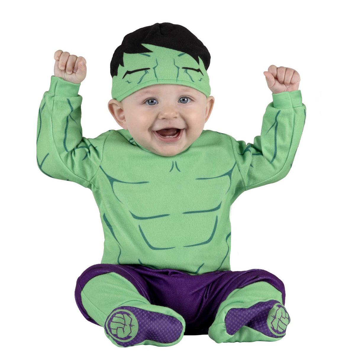 Costume de superhéros Hulk pour bébés, Marvel