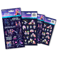 KPop Demon Hunters Sticker Sheets, 4 Count