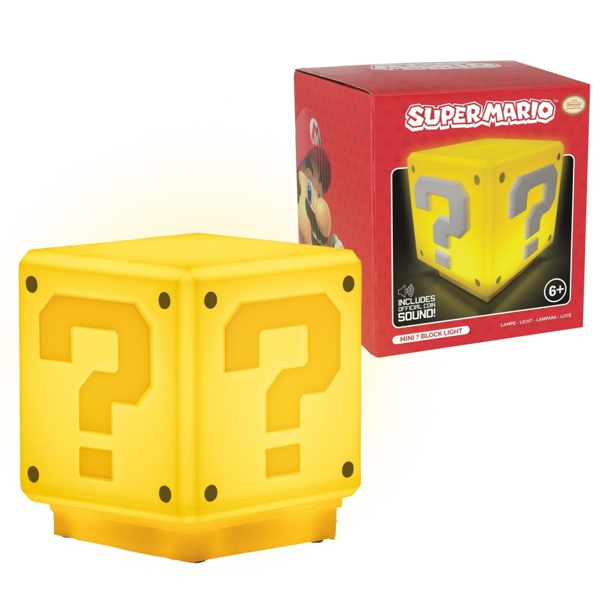 Super Mario Mini Question Block Light, 1 Count