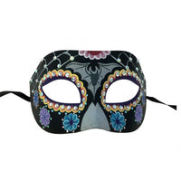 Day of the Dead Rhinestone Mask for Adults