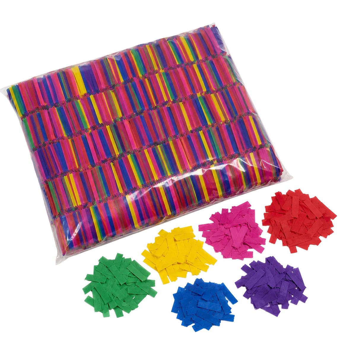 Confettis en papier multicolores, 1 kg, 1 unité