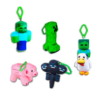 Porte-clés en peluche à pince Minecraft, Assortiment, 1 unité