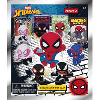 Spider-Man 3D Foam Bag Clip, Mystery Bag Clip, Marvel, 1 Count