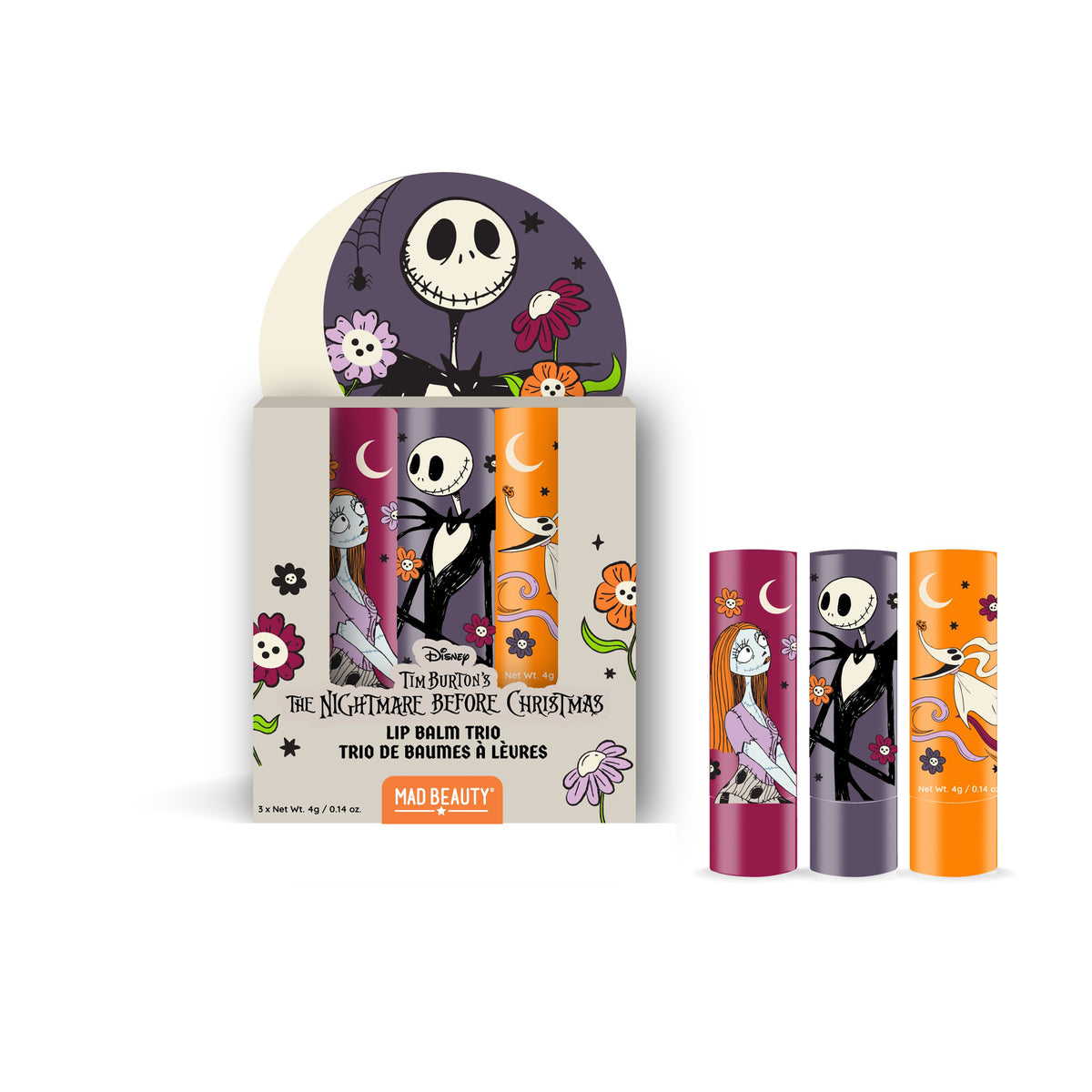 Nightmare Before Christmas Lip Balm Trio, 3 Count