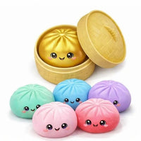 Golden Surprise Mystery Squishy Dumpling, 1 Count