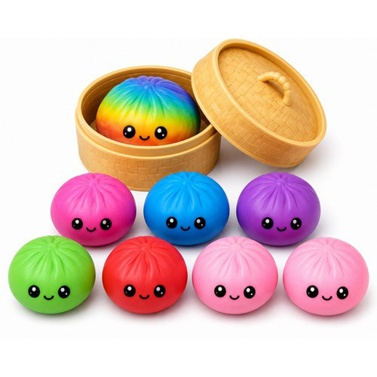 Dumpling squishy mystère à remontée lente, Assortiment, 1 unité