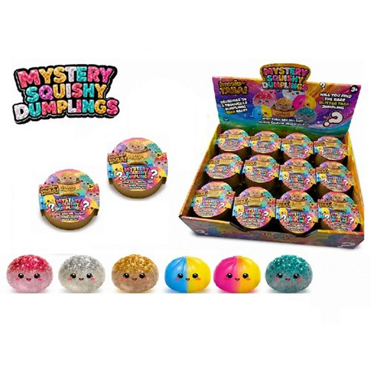 Mystery Squishy Dumpling Toy, Assortment, 1 Count
