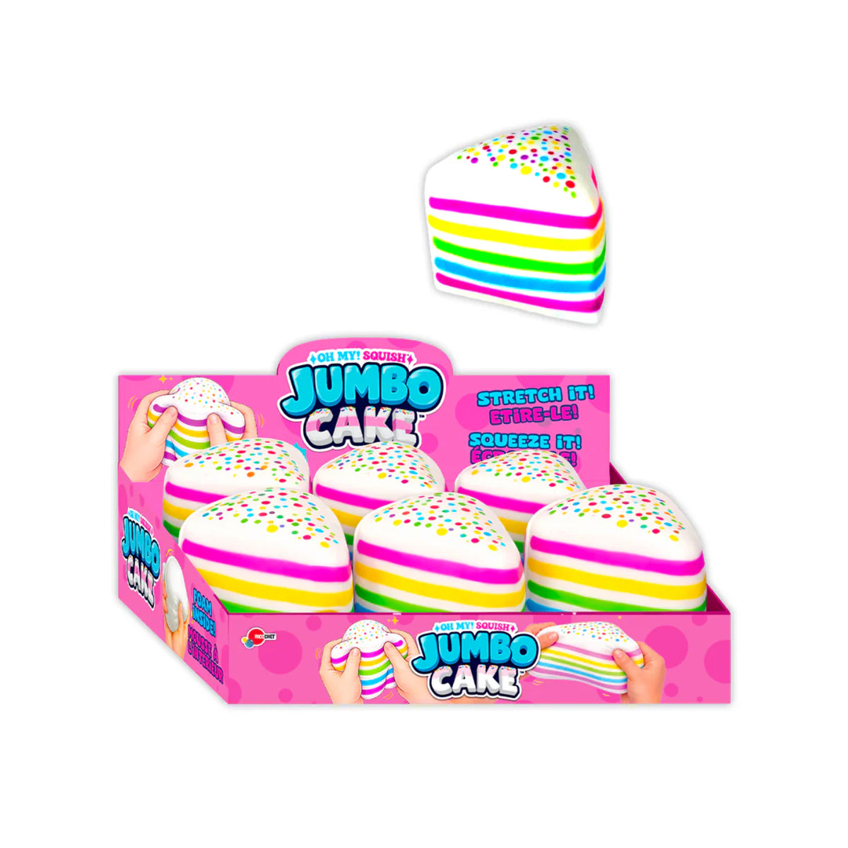 Oh My Squish Jumbo Cake Squishy Toy, 1 Count