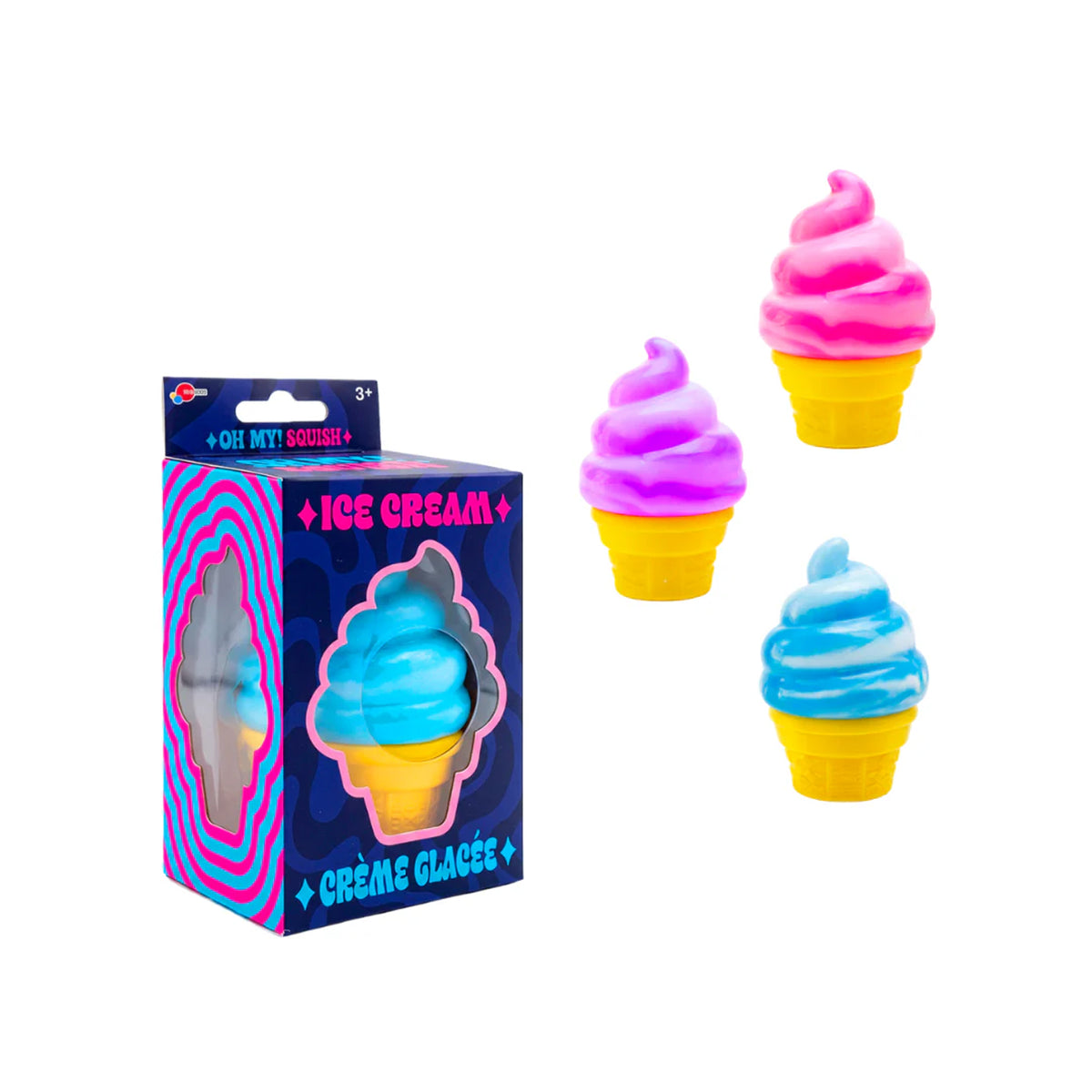 Oh My Squish Ice Cream Squishy Toy, Assortment, 1 Count