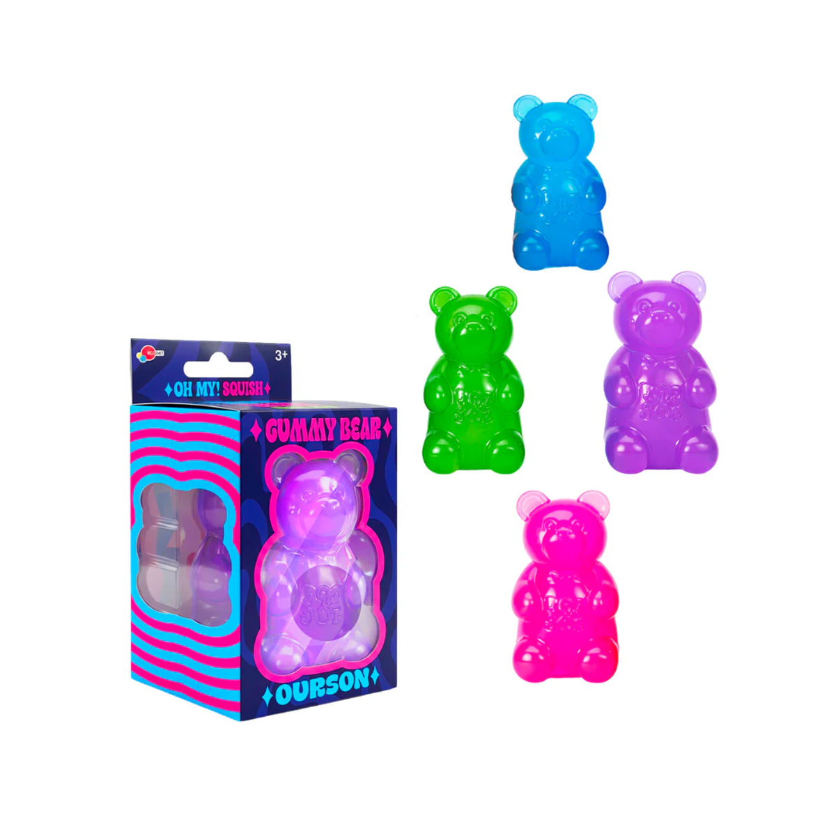 Oh My Squish Gummy Bear Squishy Toy, Assortment, 1 Count
