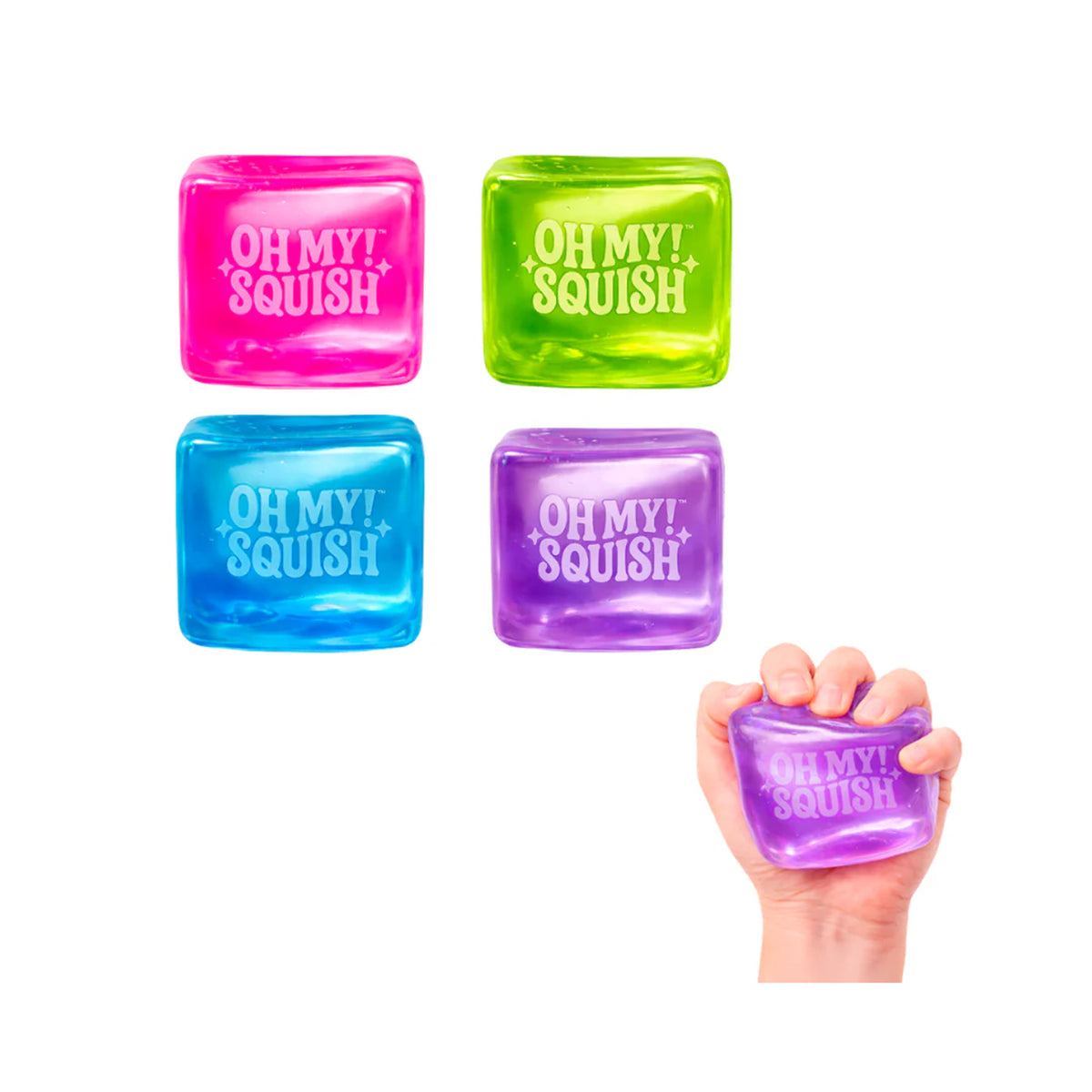 Oh My Squish Ice Cube Squishy Toy, Assortment, 1 Count