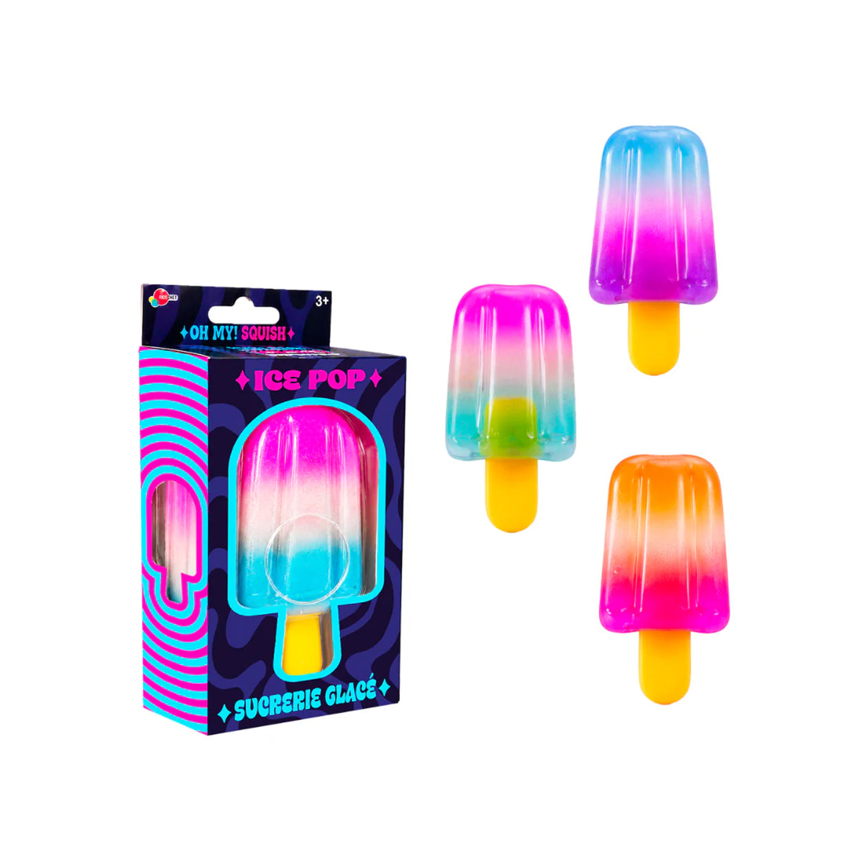 Oh My Squish Ice Pop Squishy Toy, Assortment, 1 Count
