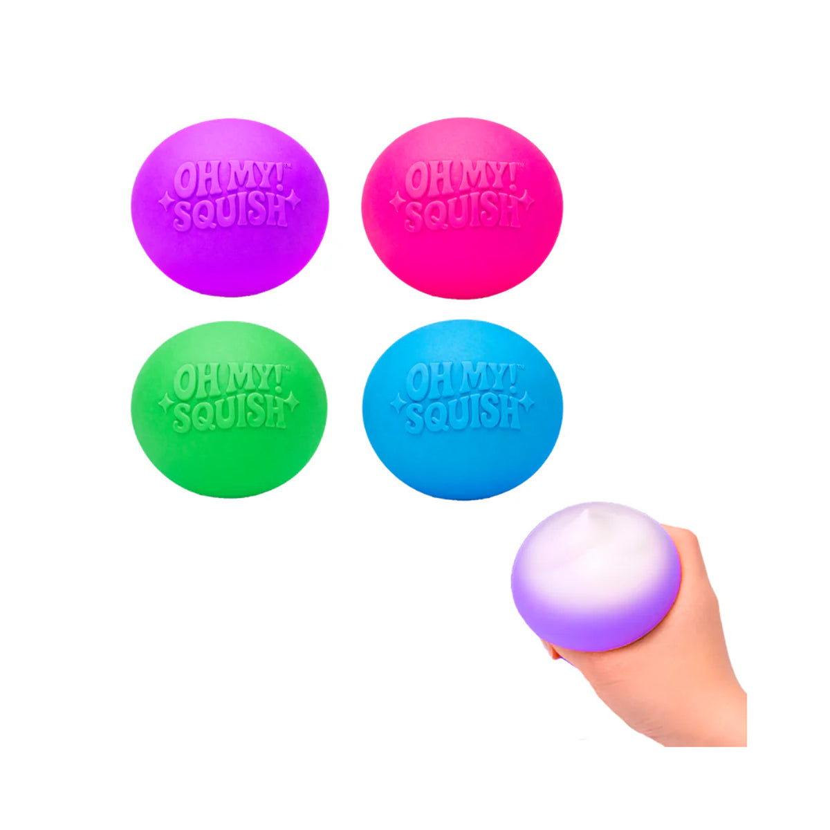Oh My Squish Mash Mallow Ball Squishy Toy, Assortment, 1 Count