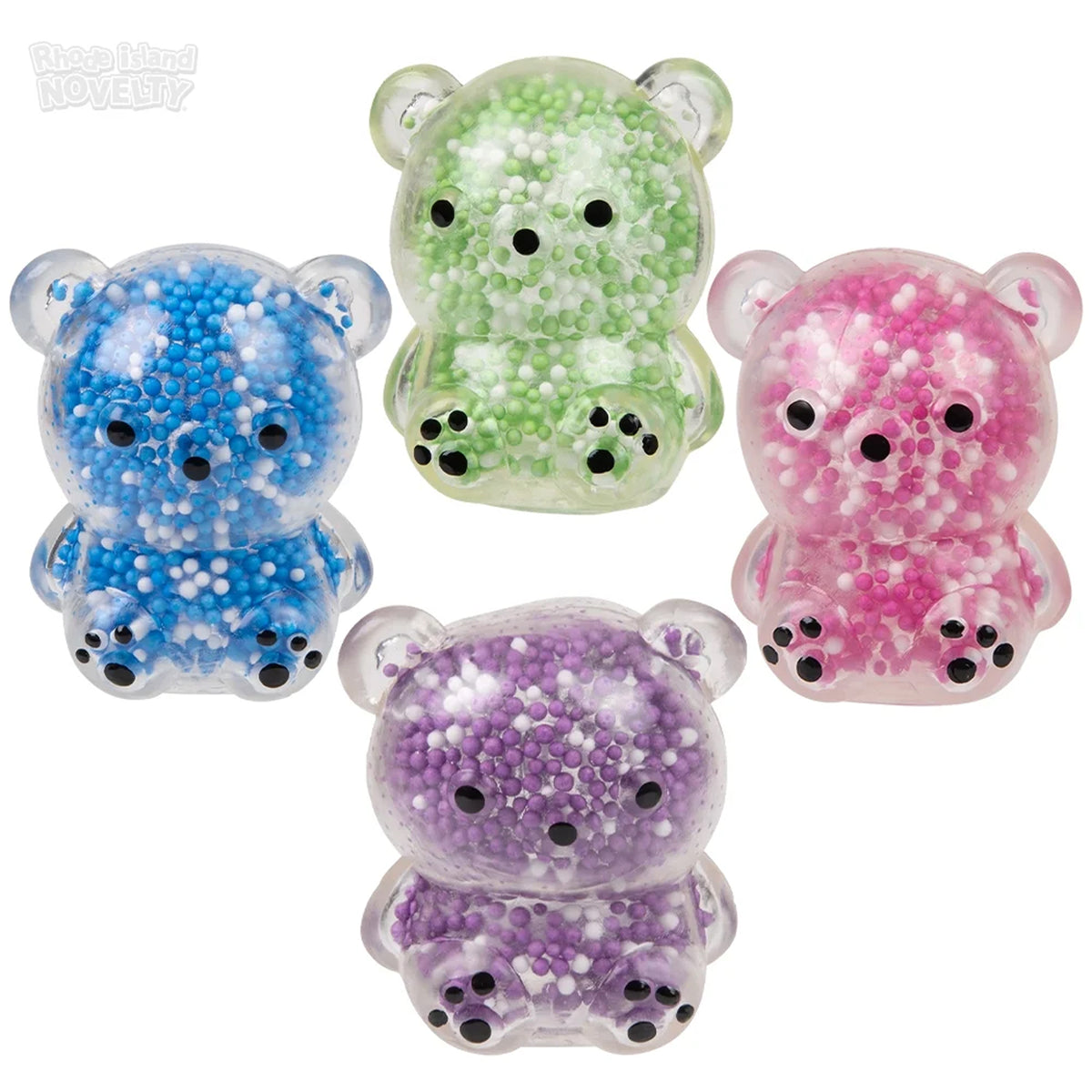 Mini Squeezy Foam Bead Bear, Assortment, 1 Count