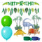 Blue and Green Dinosaurs Basic Decoration Party Supplies Kit